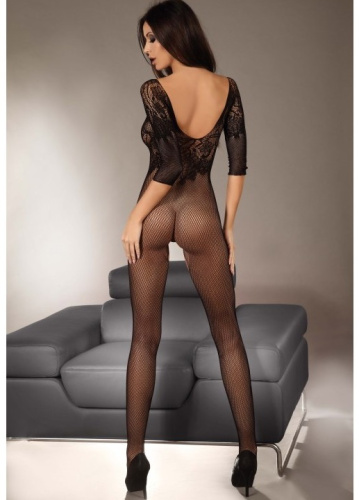 Черный кэтсьюит в сеточку Josslyn S/L фото 2