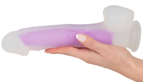 Светящийся в темноте фаллос Glow in the Dark Dildo 27 см фото 3