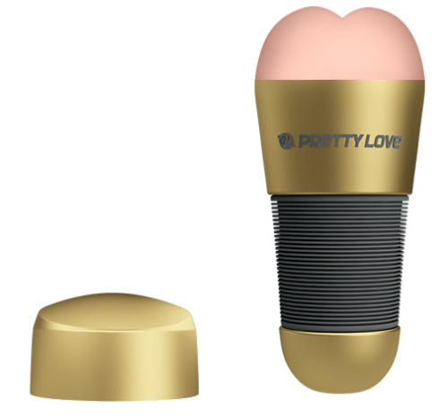 Мастурбатор-попка в золотой колбе Pretty Love Kitty фото 5