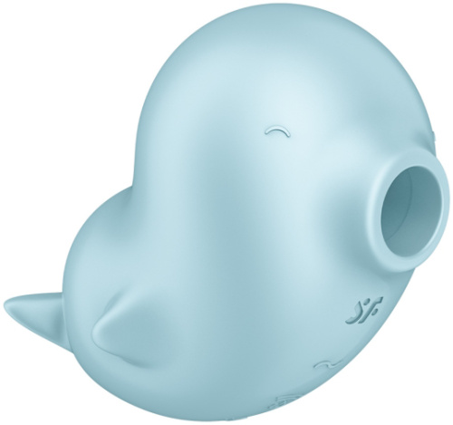 Вакуумно-волновой стимулятор с вибрацией Satisfyer Sassy Seal голубой фото 8