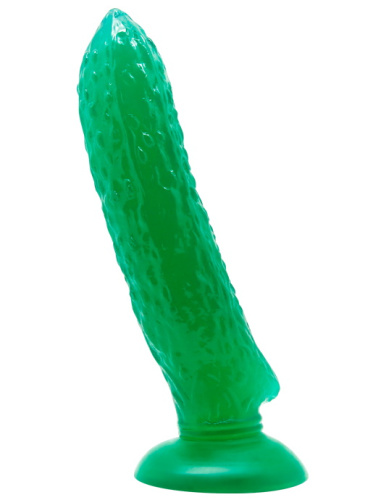 Фаллоимитатор огурец на присоске фото 2