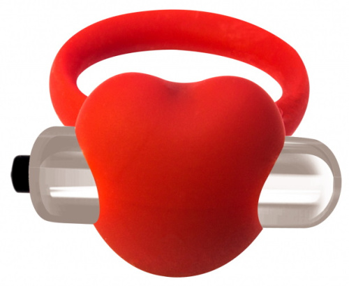 Эрекционное виброкольцо Сердце Saga Flash Infinity фото 3