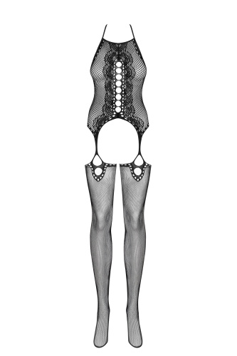 Сексуальный черный боди-комбинезон с манящими вырезами S/L фото 6
