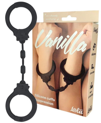 Силиконовые наручники Vanilla Suppression Black