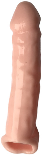 Удлиняющая реалистичная насадка на пенис + 10 см фото 2