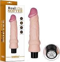 Реалистичный вибратор Real Softee 19 см