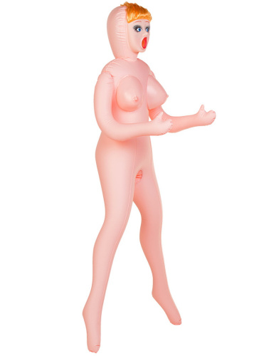 Надувная кукла Olivia с тремя рабочими отверстиями и вставкой из киберкожи фото 2