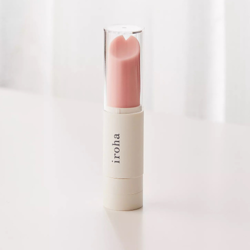 Мини-вибростимулятор в виде губной помады Iroha Stick бежевый фото 12