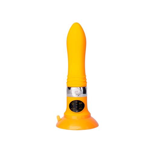 Вибратор на присоске со сменными панелями управления оранжевый фото 3