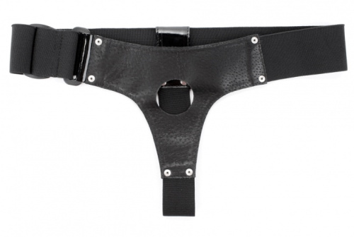 Трусики для страпона с лаковой вставкой фото 4