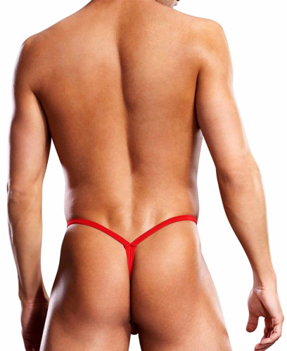 Мужские V-стринги Pouch красного цвета S/M фото 3
