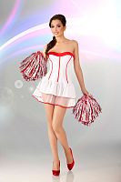 Белое платье Cheerleader L/XL