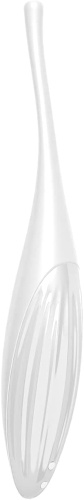 Точечный смарт-стимулятор с вибрацией Satisfyer Twirling Joy белый фото 4