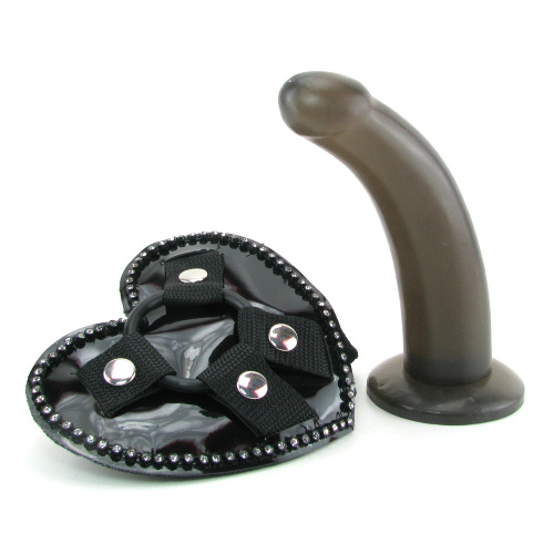 Черный страпон с кристаллами Bound by Diamonds фото 4