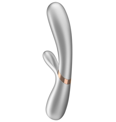 Смарт-вибратор с функцией нагрева Satisfyer Hot Lover серебристый фото 4