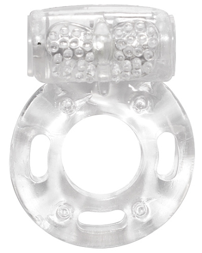 Эрекционное виброкольцо Rings Axle-Pin White фото 2