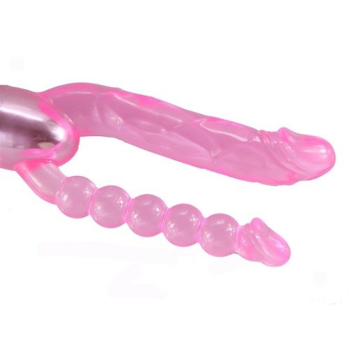 Вибратор двойной Double Pleasure розовый фото 2