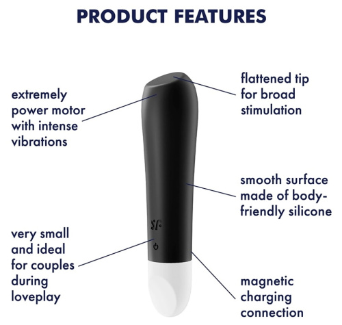 Мини вибратор Satisfyer Ultra Power Bullet 2 черный фото 8