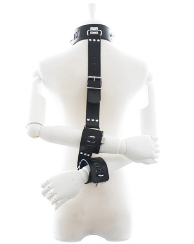 Бондаж для фиксации с наручниками и ошейником фото 2