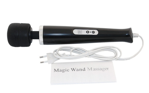 Десятискоростной чёрный массажер Magic Massager 220V фото 4