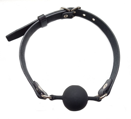 Кляп со съёмным кольцом и шариком фото 6