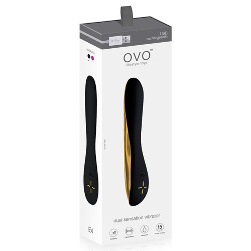 Перезаряжаемый вибратор Ovo E4 черный фото 2