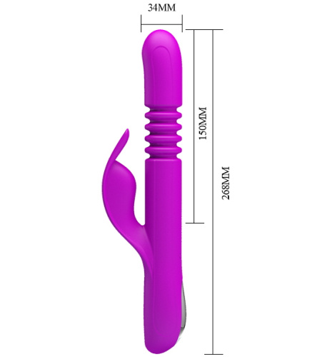 Вибратор-кролик с ротацией и поступательными движениями Pretty Love Donahue фото 6