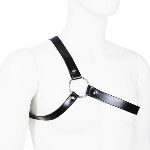 БДСМ сбруя через одно плечо фото 2