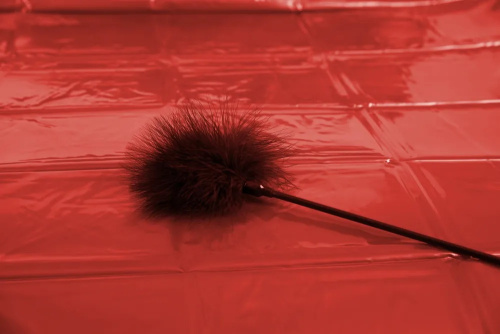 Простыня лаковая красная 200 х 230 см фото 5