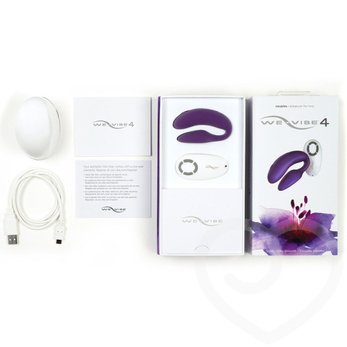 We-Vibe 4 Электровибромассажер фиолетовый с дистанционным пультом фото 4