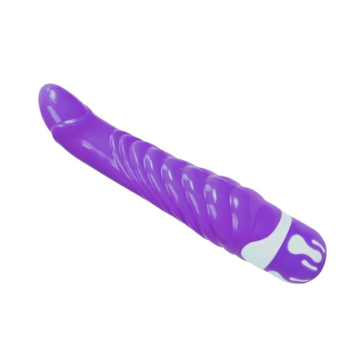 Рельефный вибратор The Realistic Cock фиолетовый фото 2