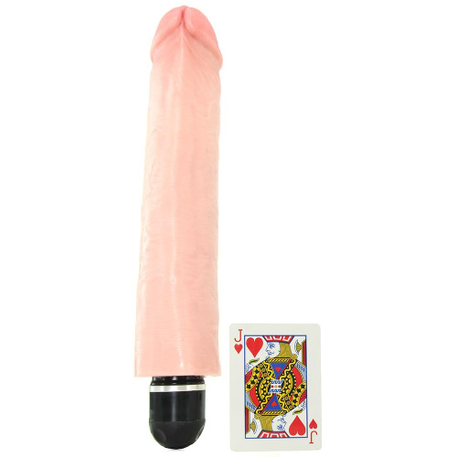 Телесный вибратор-реалистик 10 Vibrating Stiffy фото 3
