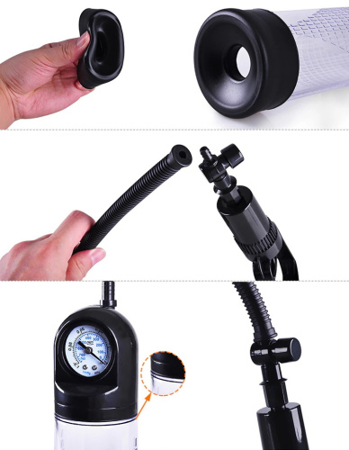 Вакуумная помпа с манометром Men Powerup фото 4