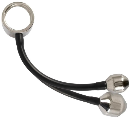 Эрекционное кольцо с металлическими грузиками Cock ring & Ass plugs фото 3