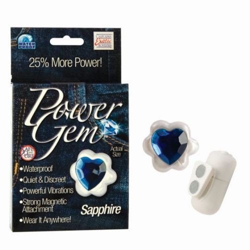 Стимулятор на трусики Power Gem сапфировый фото 7