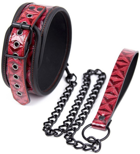Красный дизайнерский набор для БДСМ игр фото 5