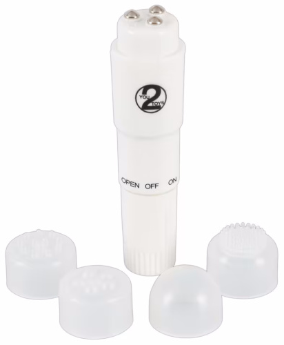 Мини-стимулятор с вибрацией и сменными насадками Compact Pro фото 2