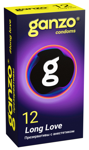Презервативы Ganzo №12 Long Love с анестетиком