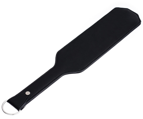 Черный БДСМ пэдл с металлическими шипами 39 см фото 7