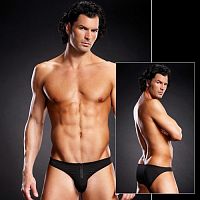 Черные мужские бикини с молнией L/XL