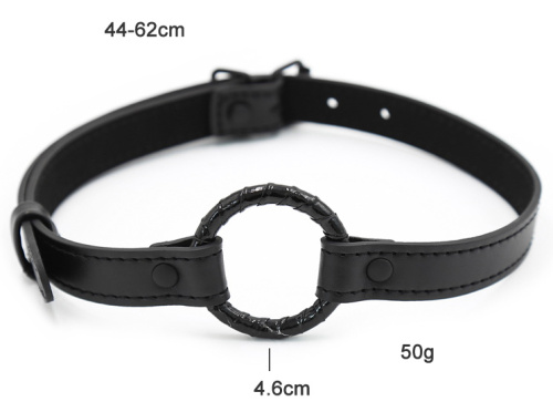 Черный кляп-кольцо фото 8