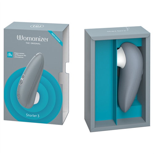 Компактный бесконтактный стимулятор клитора Womanizer Starlet 3 Gray фото 10