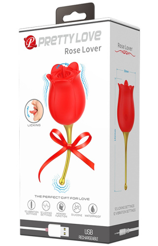 Клиторальный стимулятор Rose Lover в виде розочки фото 8