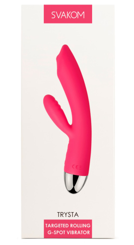 Перезаряжаемый вибратор для точки G с функцией переминания в вагинальном отростке Svakom Trysta фото 8