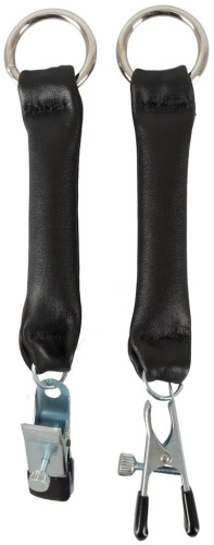 Зажимы для сосков с кожаными ремешками Nippelklemmen фото 3