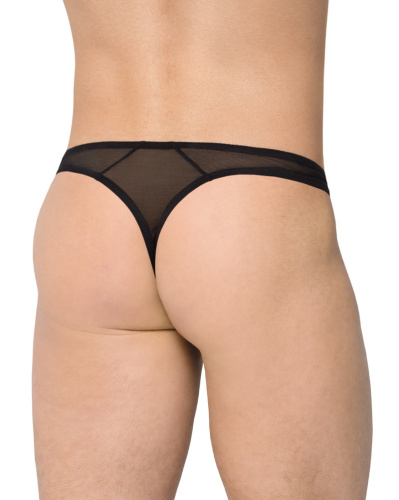 Черные мужские стринги Softline Collection XL фото 2