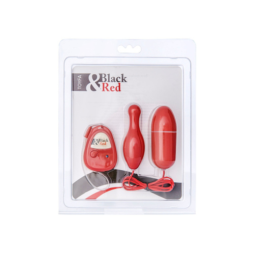 Красное виброяйцо и вибропуля с дистанционным управлением и 5 режимами вибрации фото 3