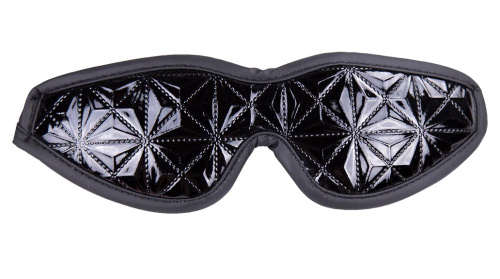 Черная лаковая маска для глаз