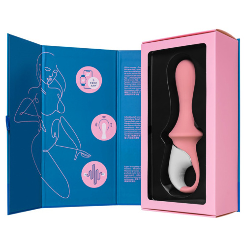 Расширяющийся анальный смарт-вибратор Satisfyer Air Pump Booty 5+ розовый фото 8