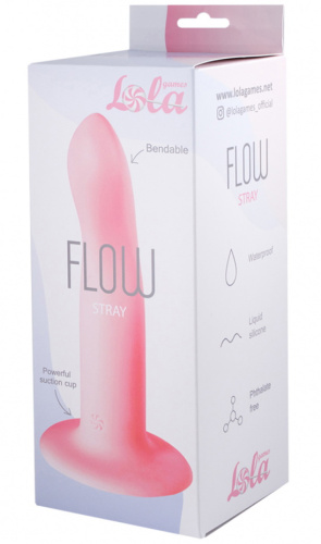 Нереалистичный фаллос на присоске Flow Stray Pink 17 см фото 5
